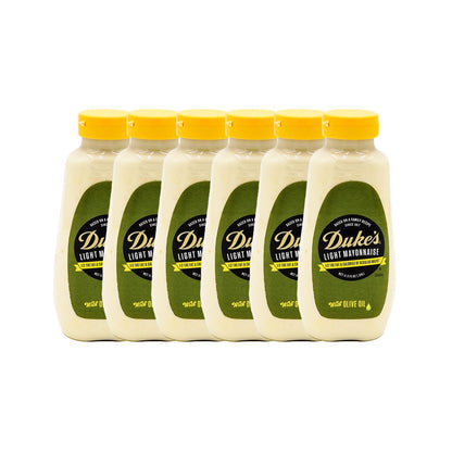 Duke’s Light Mayonnaise with Olive Oil Blend Squeeze Bottle – Smooth & Creamy, 11.5 Ounce (Pack of 6)