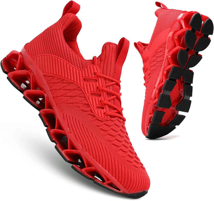 Men's Slip on Walking Running Shoes Blade Tennis Casual Fashion Sneakers Comfort Non Slip Work Sport Athletic Trainer