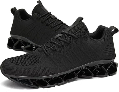 Men's Slip on Walking Running Shoes Blade Tennis Casual Fashion Sneakers Comfort Non Slip Work Sport Athletic Trainer