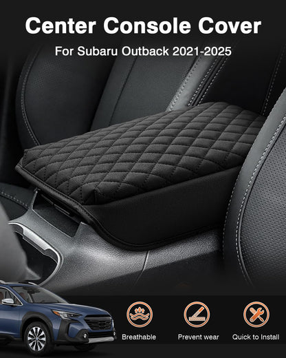 Shademax Center Console Cover for Subaru Outback 2020-2025 2026 Accessories Armrest Cover Cushion Pad for Subaru Outback Wilderness/Base/Premium/Onyx Edition/Limited/Touring Armrest Seat Box Protector
