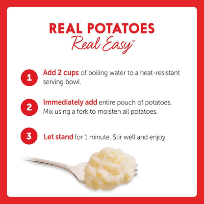 Idahoan Mashed Potatoes, Buttery Homestyle, 4 oz (Pack of 4)