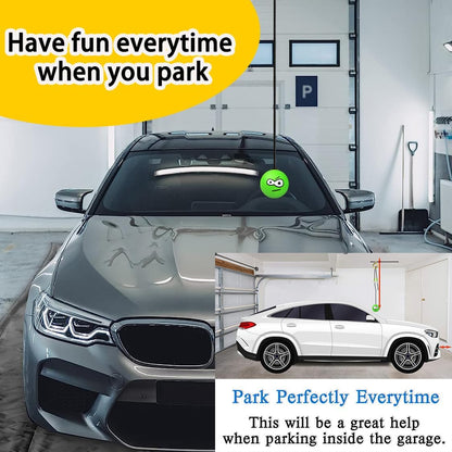 Double Garage Parking Aid-Parking Ball Guide System, Parking Assistant kit Includes a retracting Ball Sensor Assist Solution.A Perfect Garage Parking Indicator (Happy Angry Sister)