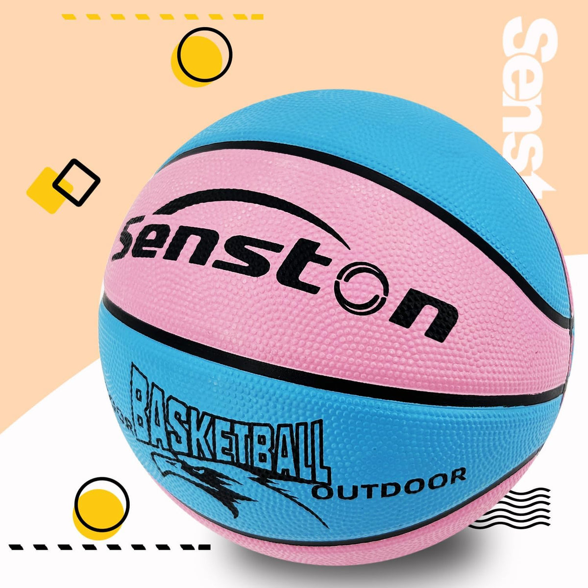 Senston Kids Basketball Balls Size 3/5/7 Basketballs Indoor Outdoor 27.5/29.5 inch Basketball Gifts for Kids/Girls/Boys