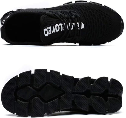 Vooncosir Men's Fashion Sneakers Breathable Mesh Running Shoes Blade Non Slip Soft Sole Casual Athletic Walking Shoes