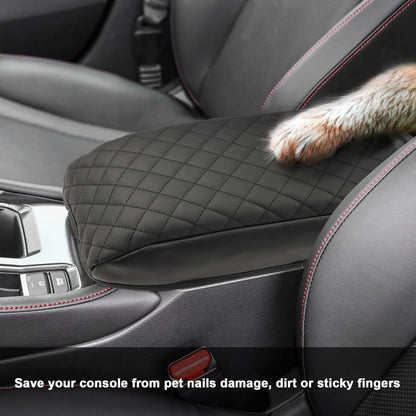 SXCY Fit for 2023 2024 Honda Accord LX EX Armrest Pad, Armrest Cover for 2023 2024 Accord Console Protection, Armrest Cushion for 2023 2024 Accord Console Protection Accessories (Armrest pad)