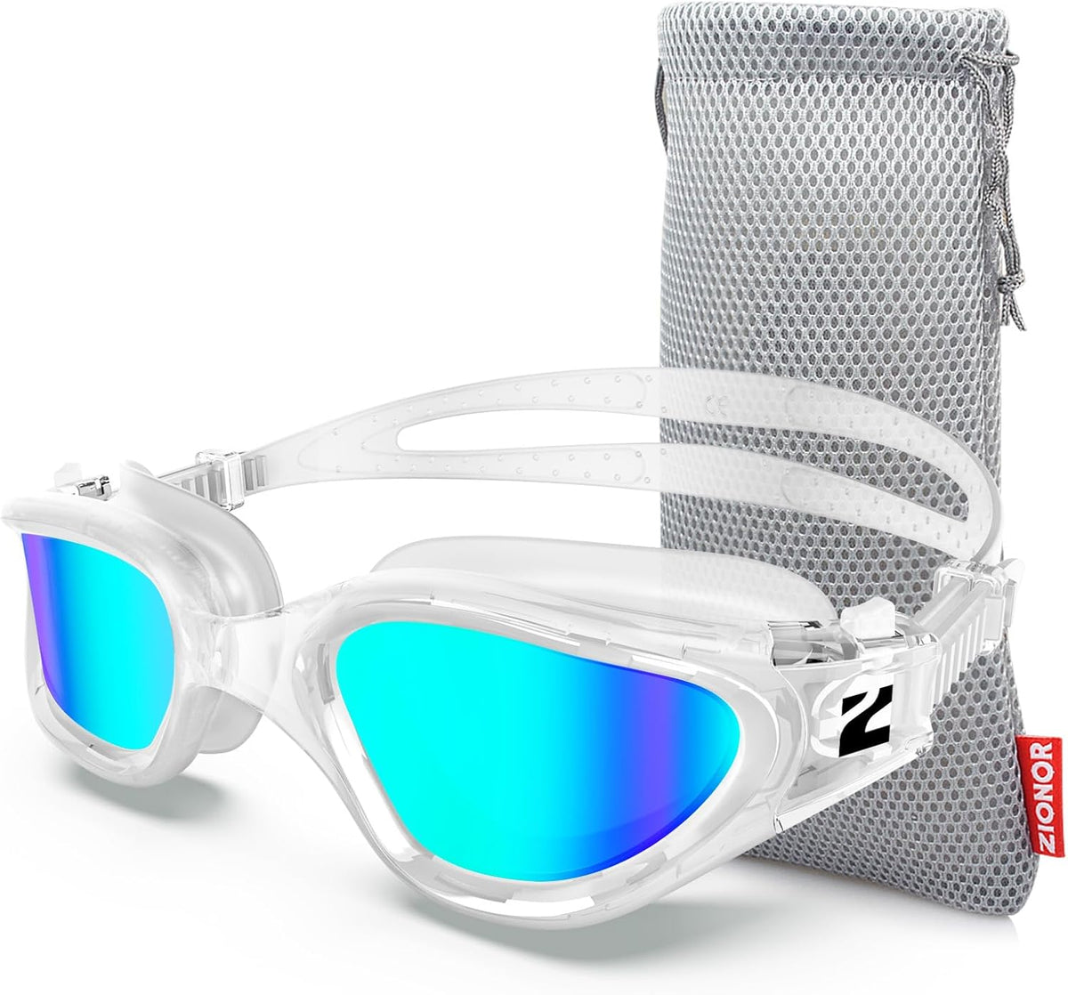 ZIONOR Swim Goggles, G1 SE Swimming Goggles Anti-fog for Adult Men Women