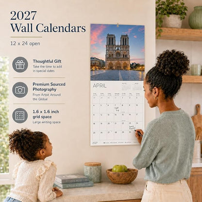 Greek Isles 2027 Wall Calendar, 12 x 24 Hanging Pacific Waters Press