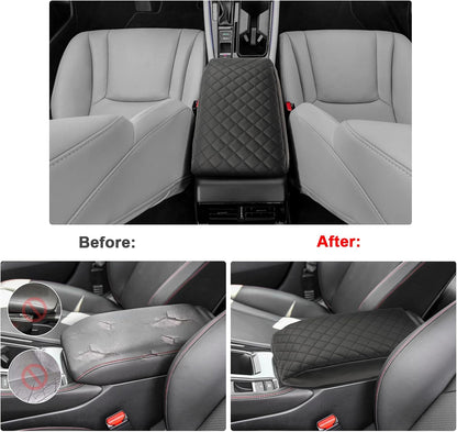 SXCY Fit for 2023 2024 Honda Accord LX EX Armrest Pad, Armrest Cover for 2023 2024 Accord Console Protection, Armrest Cushion for 2023 2024 Accord Console Protection Accessories (Armrest pad)