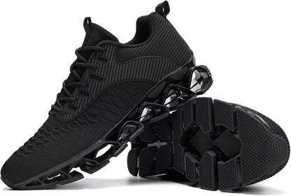 Men's Slip on Walking Running Shoes Blade Tennis Casual Fashion Sneakers Comfort Non Slip Work Sport Athletic Trainer