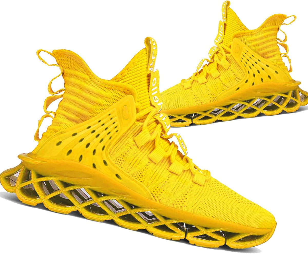 Hello MrLin Men's Running Shoes Non Slip Athletic Tennis Walking Blade Type Sneakers Hip Hop