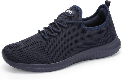 WXQ Men's Running Shoes Comfortable Lightweight Breathable Walking Shoes Mesh Workout Casual Sports Shoes