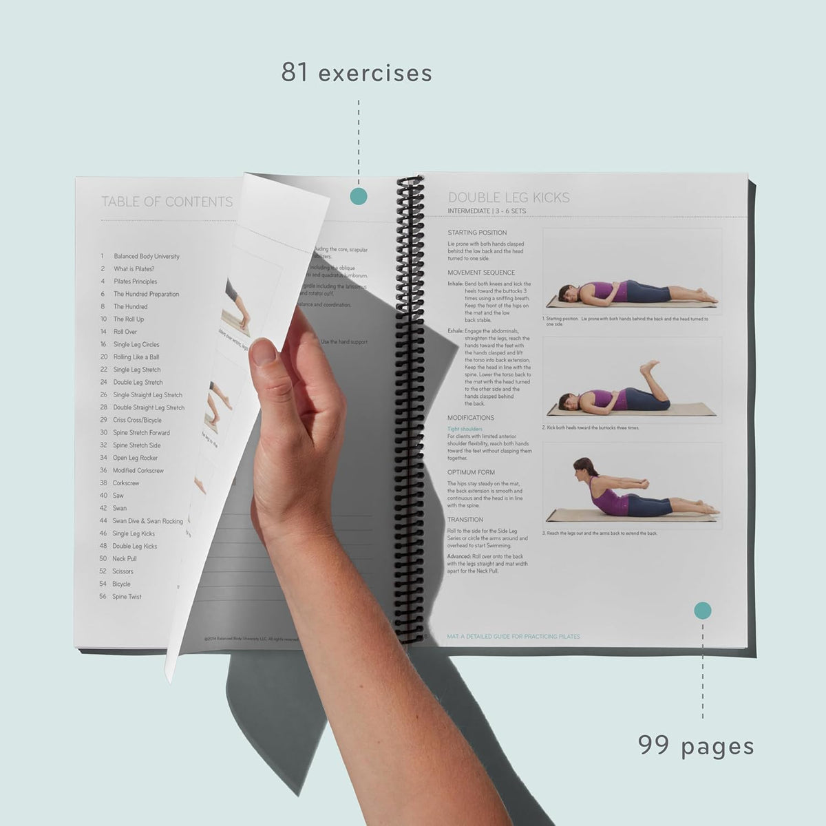 Balanced Body Mat Guide, Pilates Mat Guide for Workout Equipment, for Home Gym or Studio Use