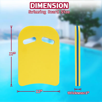 YIGUO 2PCS Swimming Kickboard for Adult & Kid, Kickboard Swimming Kick Board, Swimming Training Aid for Pool & Open Water, EVA Material
