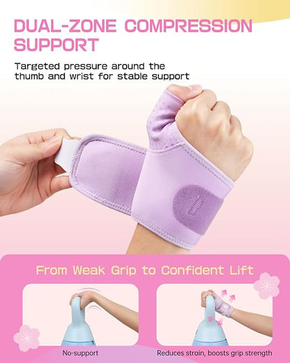 Wrist Brace with Soft-Touch Fabric, Right, M | Compression Wrist Support for Daily Wear, Typing & Work, Adjustable Wrist Wrap for Mild Carpal Tunnel, Tendonitis