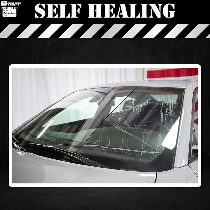 BOGAR TECH DESIGNS Windshield Protection Self Healing Scratch Resistant Automotive Film Roll, 40ft x 5ft Sheet
