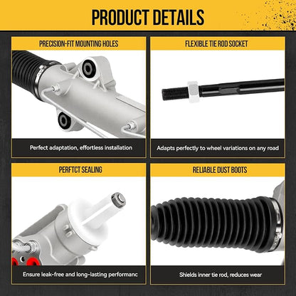 KAC Hydraulic Power Steering Rack and Pinion Assembly Compatible with Sprinter 2500 3500 2018-2019 All Models & 2014-2017 2.1T & 2007-2008 3.5L, Sprinter 1500 2019 Replace# 223044
