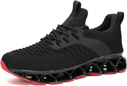 Men's Slip on Walking Running Shoes Blade Tennis Casual Fashion Sneakers Comfort Non Slip Work Sport Athletic Trainer
