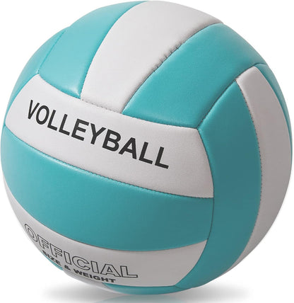 EVZOM Super Soft Volleyball Beach Volleyball Official Size 5 for Outdoor/Indoor/Pool/Gym/Training Premium Volleyballs Equipment Durability Stability Sports Ball