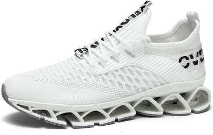 Men's Running Shoes Blade Tennis Walking Fashion Sneakers Breathable Non Slip Gym Sports Work Trainers