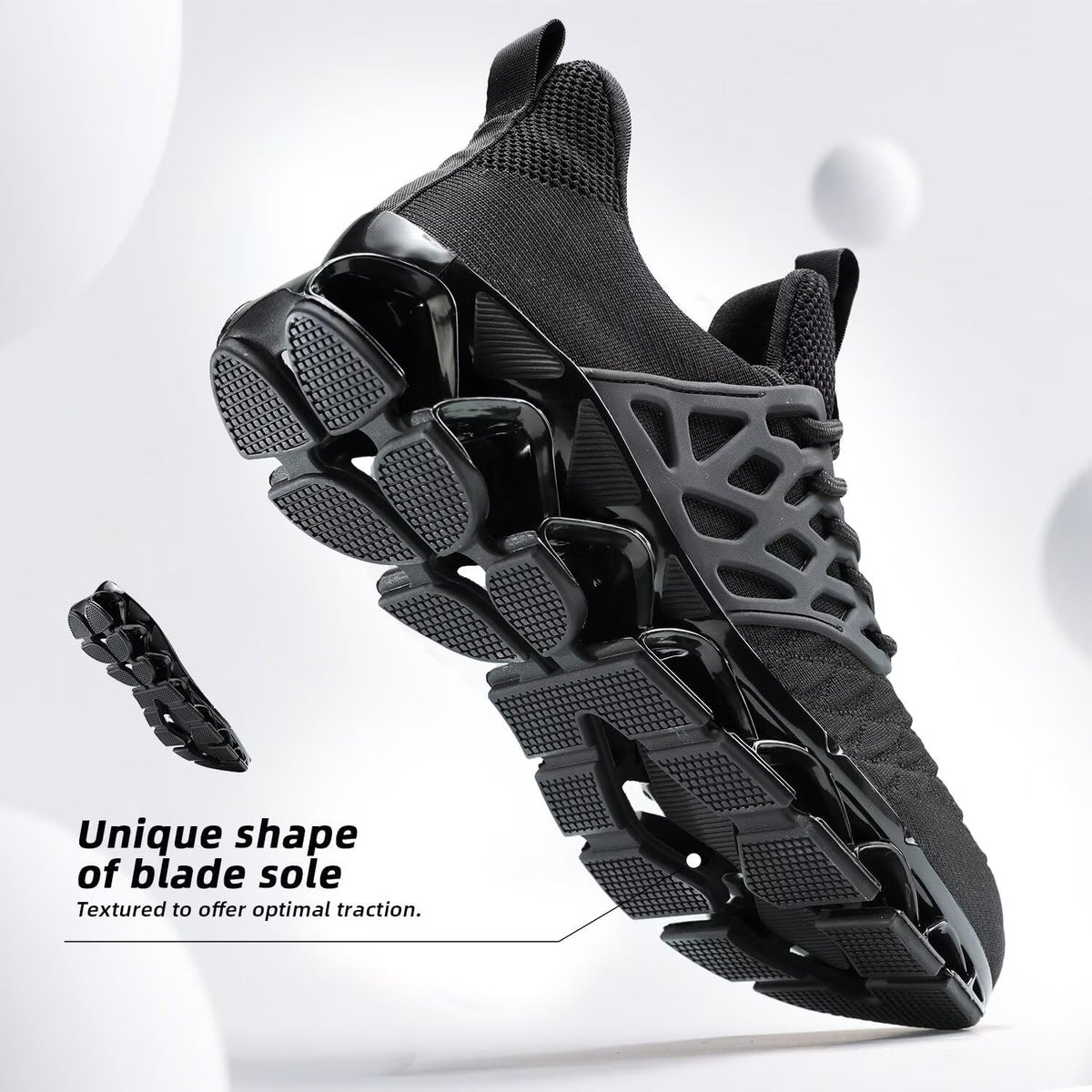 Men's Slip on Walking Running Shoes Blade Tennis Casual Fashion Sneakers Comfort Non Slip Work Sport Athletic Trainer