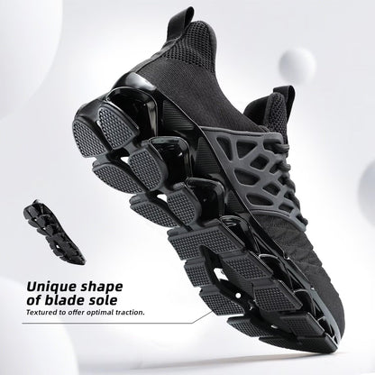 Men's Slip on Walking Running Shoes Blade Tennis Casual Fashion Sneakers Comfort Non Slip Work Sport Athletic Trainer