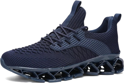 Men's Slip on Walking Running Shoes Blade Tennis Casual Fashion Sneakers Comfort Non Slip Work Sport Athletic Trainer