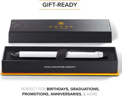 Cross Tech3+ Brushed Chrome PVD Multifunction Pen, Black Ink