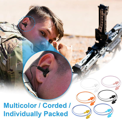 Ear Plugs for Swimming,Sleeping Noise Cancelling,Snoring,Shoting,Working, Reusable Silicone Earplugs, Super Soft Ear Plug for Noise Reduction, Ears Protection (6 Colors)
