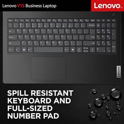 Lenovo V15 Business Laptop, Intel N150 Quad-Core Processor, 15.6" FHD Display, 16GB DDR5 RAM, 1TB NVMe SSD, Wi-Fi 6, Ethernet RJ-45, Dolby Audio, Windows 11 Pro, Business Black