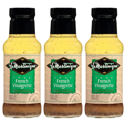 La Martinique True French Vinaigrette Dressing 10 Ounce Bottle (Pack of 3)