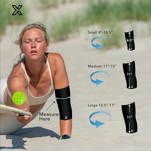 Full Elbow Brace for Tendonitis and Tennis Elbow - Golfers Elbow Brace - Forearm Strain Support - Elbow Compression Sleeve for Men and Women - (Black, Large)