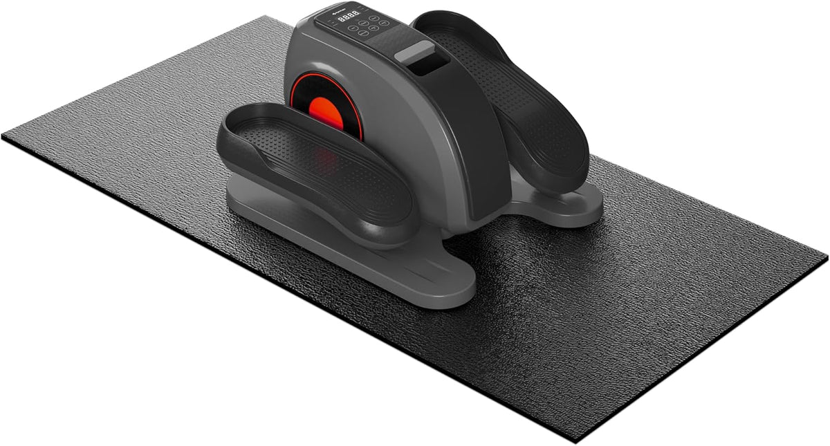Treadmill Mat, 7'x3'/6'x3'/6'x2.5'/5.6'x2'/4'x2', 6mm Thick Exercise Equipment Gym Mat for Hardwood FloorCarpet, Compatible with Peloton Bike, Indoor Spin Bike, Elliptical