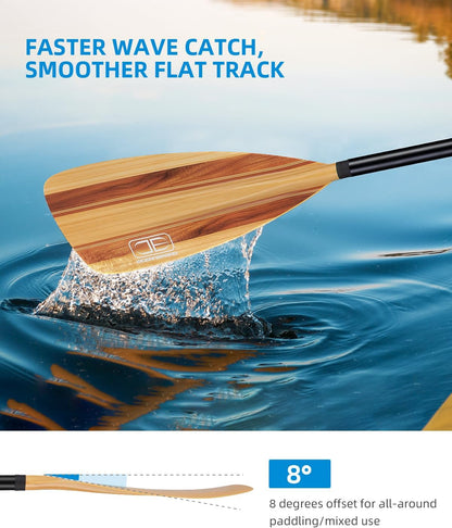 OCEANBROAD SUP Paddle - Adjustable Stand-Up Paddle for Paddleboard Kayak, Adjustable Aluminum Alloy Shaft with Reinforced Nylon Blades