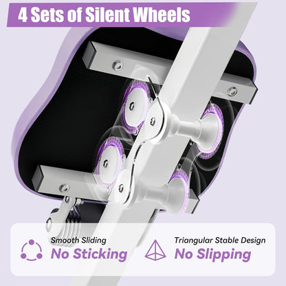 EPHESPORT Multifunctional Ab Machine, Adjustable Ab Workout Equipment, Ab ＆ Sit Up Machine for Stomach Workout, Foldable Abdominal Trainer With Knee and Back Protection, Full Body Workout for Home Gym
