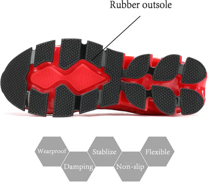 Men's Slip on Walking Running Shoes Blade Tennis Casual Fashion Sneakers Comfort Non Slip Work Sport Athletic Trainer