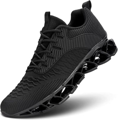 Men's Slip on Walking Running Shoes Blade Tennis Casual Fashion Sneakers Comfort Non Slip Work Sport Athletic Trainer