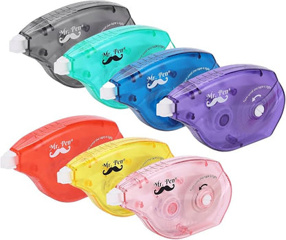 Mr. Pen- Correction Tapes, 7 Pack, 0.2" x 393", White Correction Tape Set