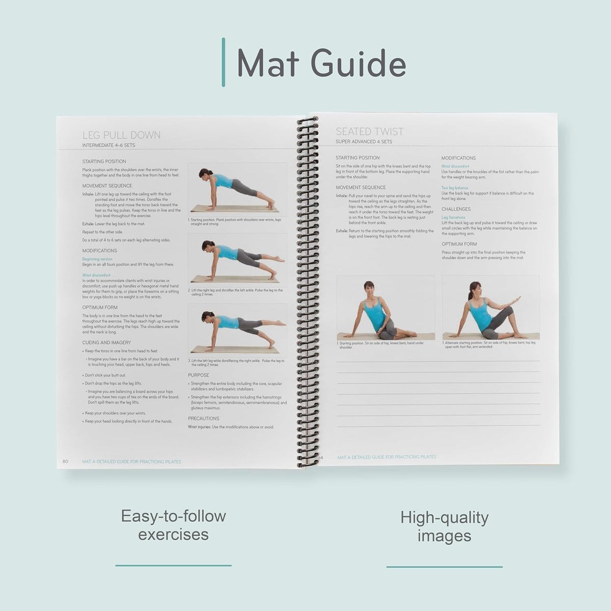 Balanced Body Mat Guide, Pilates Mat Guide for Workout Equipment, for Home Gym or Studio Use