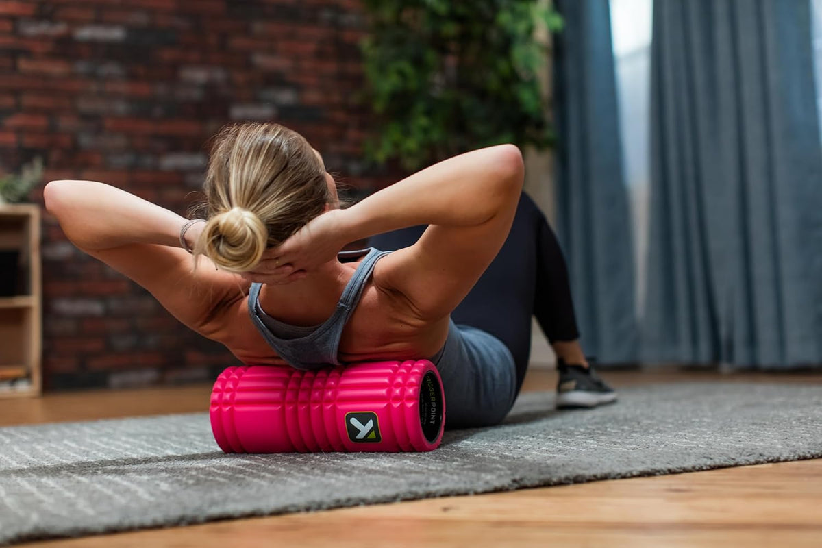 TriggerPoint Grid 1.0 Foam Roller - 13" Multi-Density Massage Roller for Deep Tissue & Muscle Recovery - Relieves Tight, Sore Muscles & Kinks, Improves Mobility & Circulation - Targets Key Body Parts