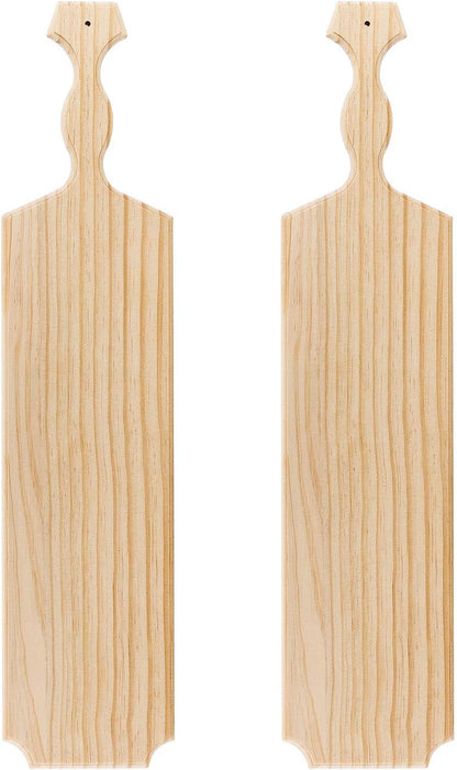 BATTIFE 22inch Greek Sorority Paddle Unfinished Wooden Pine Fraternity Paddles - Solid Wood Paddle [2Pack]