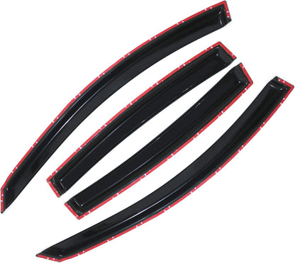 Smoke Sun/Rain Guards Window Visors Compatible with Maxima 2004-2008 Wind Deflector 4pcs 94017