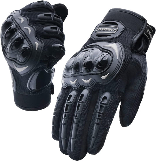 Motorcycle Gloves Touch Screen Full Finger Riding Gloves Knuckle Protection for Men and Women for Dirt Riding, Road Racing, Cycling, Climbing Work Outdoor Sports