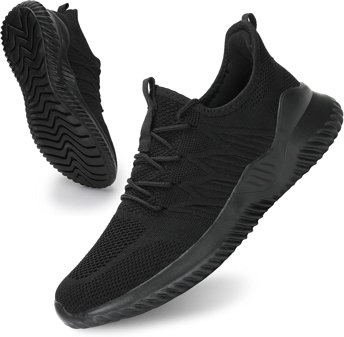 Mens Slip On Running Shoes Athletic Walking Trainers Lightweight Breathable Mesh Tennis Sneakers