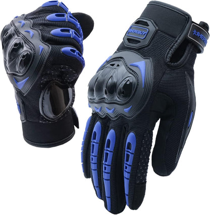 Motorcycle Gloves Touch Screen Full Finger Riding Gloves Knuckle Protection for Men and Women for Dirt Riding, Road Racing, Cycling, Climbing Work Outdoor Sports