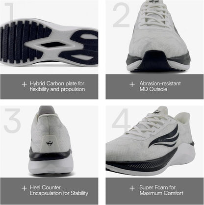 Swift Running Celer Men's Lightweight Running Shoes Comfortable Sneakers for Walking, Daily Runs, and All-Day Wear