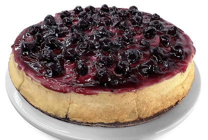 Andy Anand Sugar Free Blueberry Cheesecake 9" - Fresh California Cream Cheese, Amazingly Delicious, Diabetic Friendly, Traditional Recipe Handmade New York Style, Rich & Silky (2 lb)