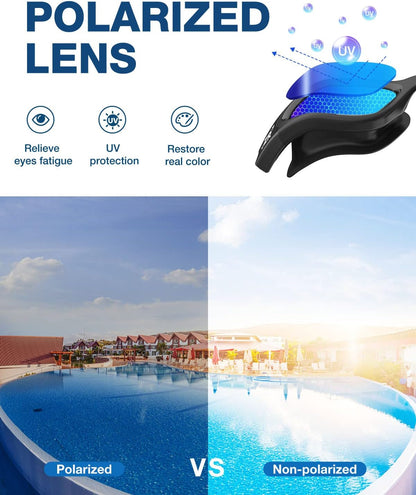 ZIONOR G1 Polarized Swimming Goggles for Unisex Adult Women Anti Fog 100% Anti UV Diving Goggles