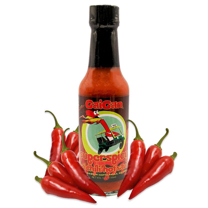 GaiGan - Thai Chili Super Spicy Hot Sauce Dip & Glaze, All Natural Gluten Free Vegan Condiments with Low Sodium & No Preservatives, 150 mL