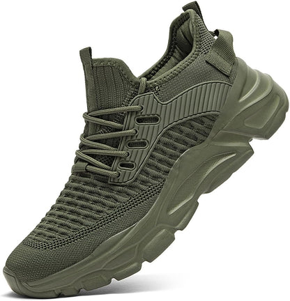 Men's Slip on Walking Shoes Tennis Running Sneakers Lightweight Breathable Casual Soft Sole Comfort Work Gym Trainers
