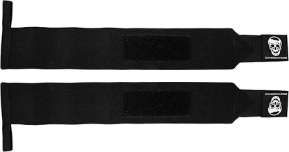 Wrist Wraps Weightlifting - Stiff Heavy Duty 18 inch Wraps With Thick Thumb Loop For Powerlifting, Bodybuilding, Cross Training, & Heavy Presses